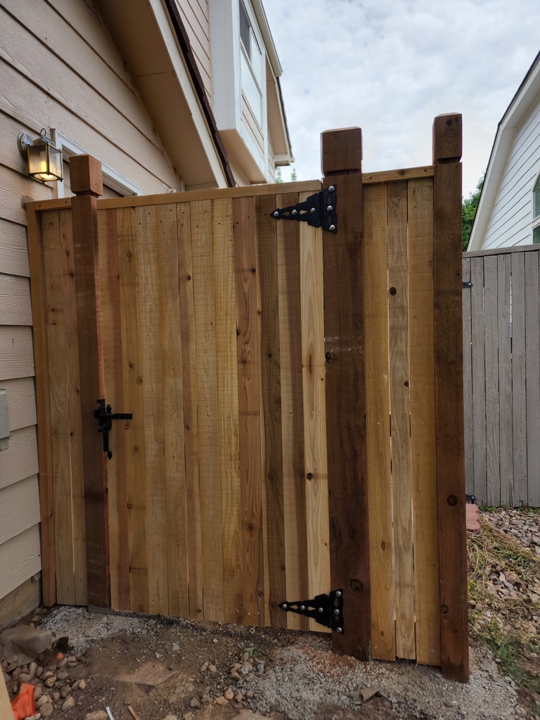 6ft Custom Cedar Privacy Gate and Fence