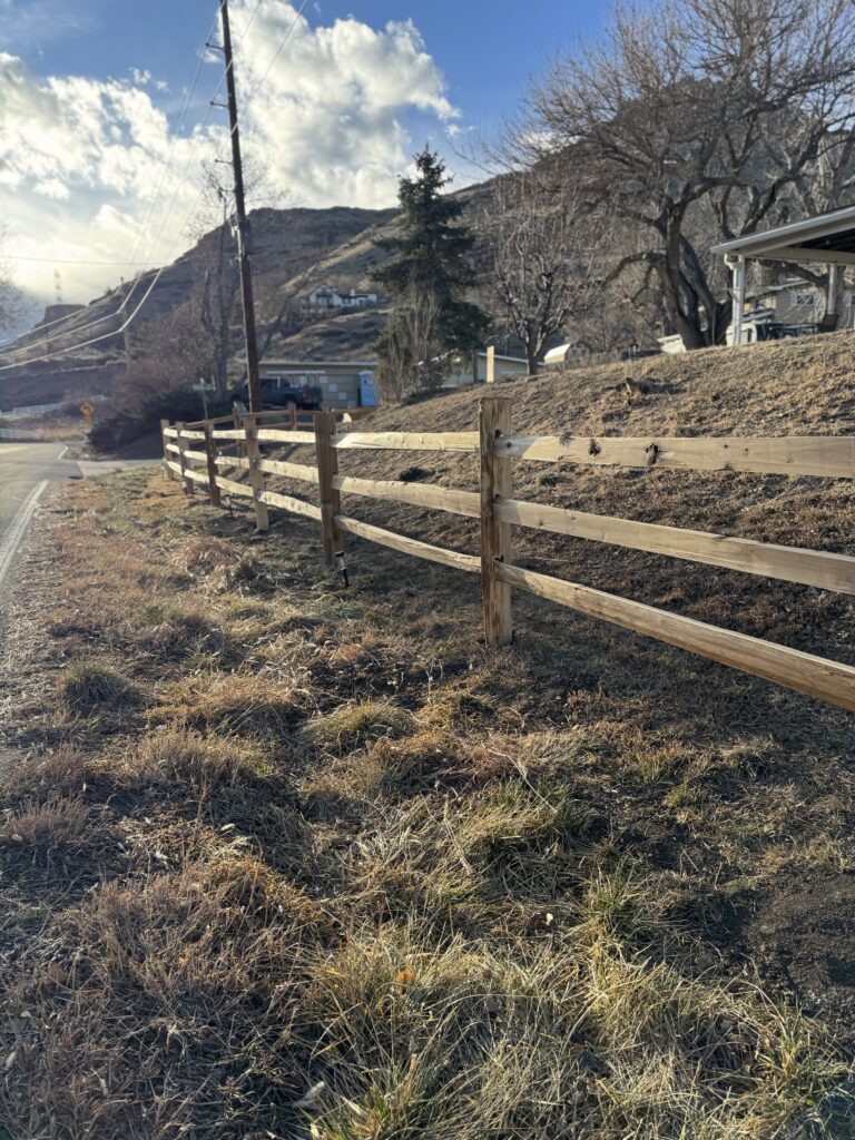 3 Rail Cedar Split Rail Fence